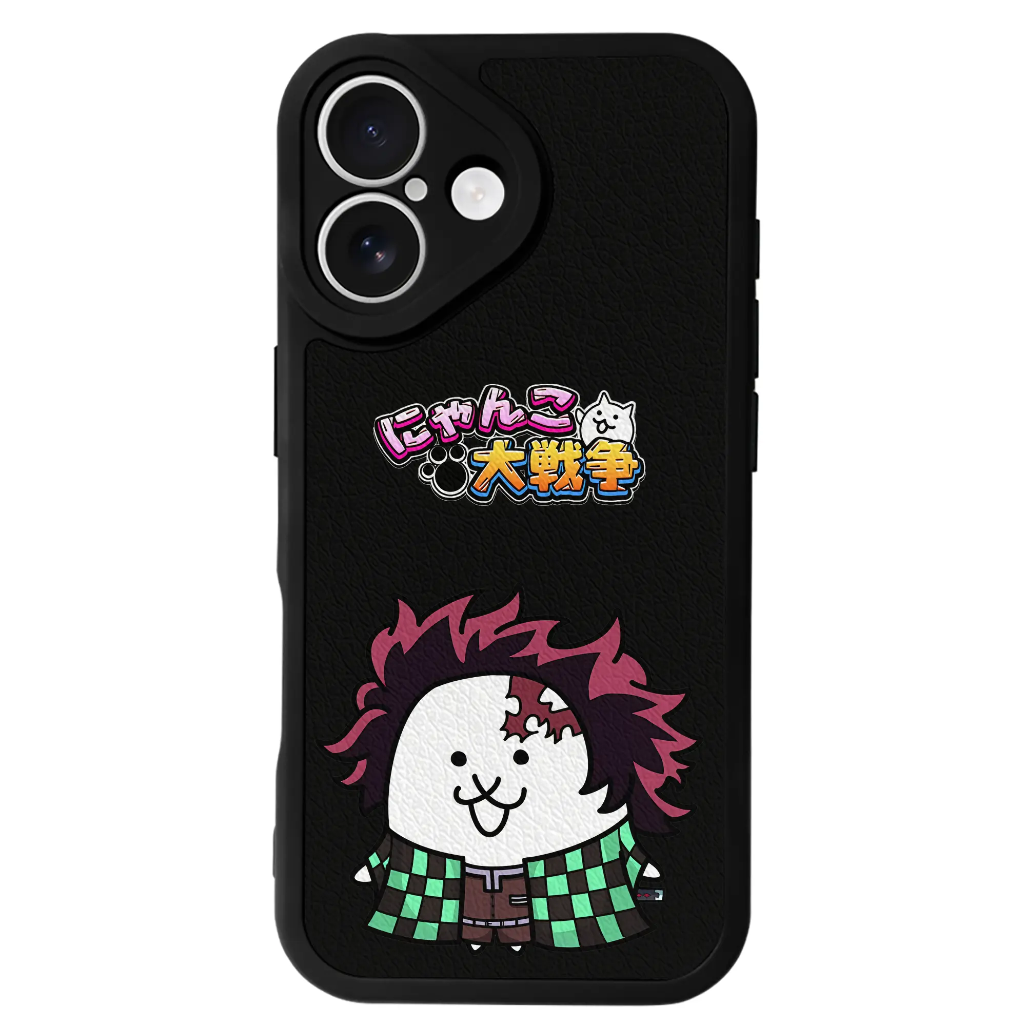 にゃんこ大戦争 グッズ - IPhone 16シリーズ対応 ・ シリコンスマホケース ・ レザー調 ・ 高精度フィット ・ 耐衝撃 ・ ワイヤレス充電対応 ・ 精密カット